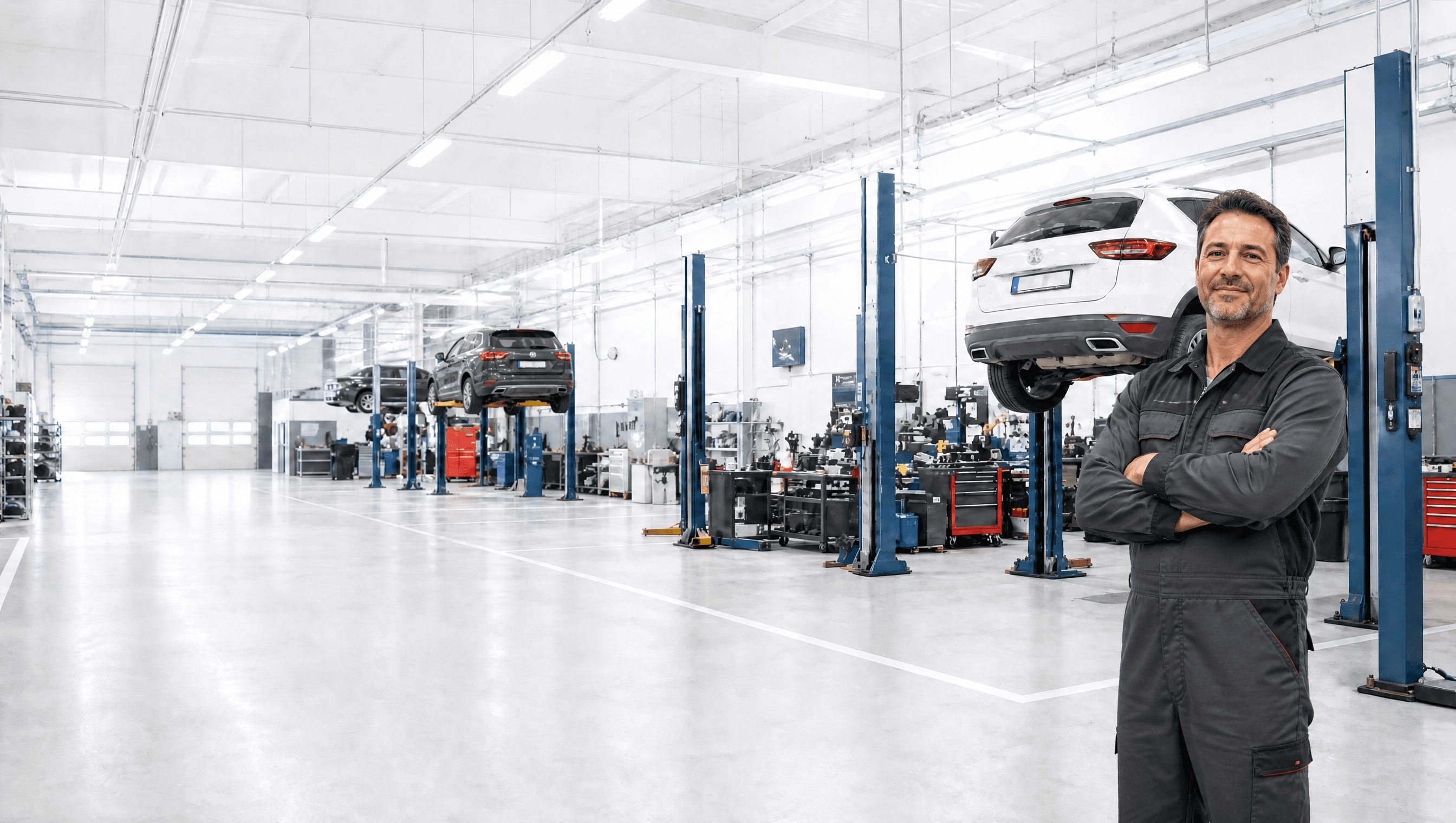 Atelier de garage automobile